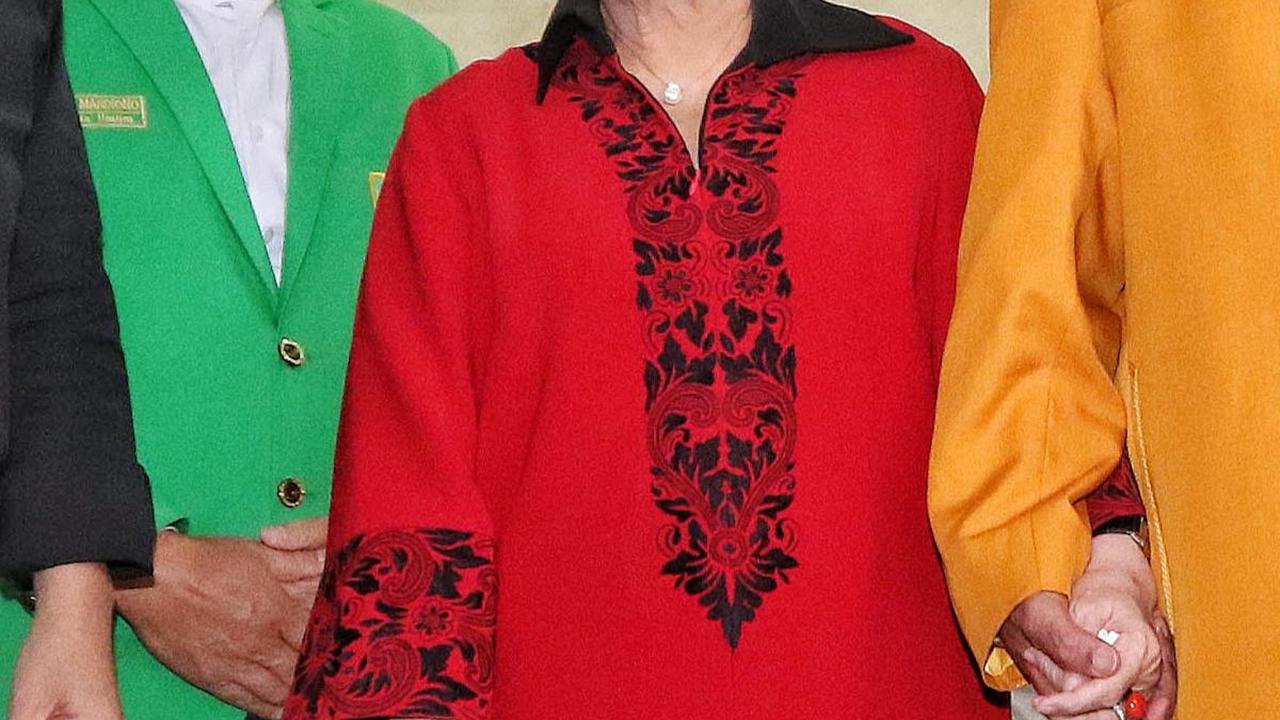 Senyum semringah Megawati pun tampak terpancar usai pertemuan keempat ketua umum parpol tersebut yang berlangsung di kantor DPP PDIP Jakarta.