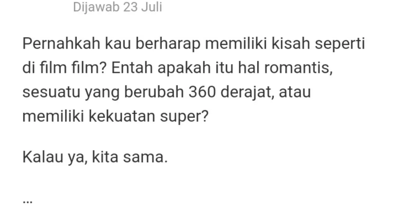 Kisah Cinta Pertama Bikin Haru