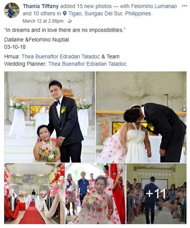 Postingan Thinia yang viral dan membuat banyak orang bangga pada pasangan Mae serta suami/copyright facebook.com/Thania Tiffany