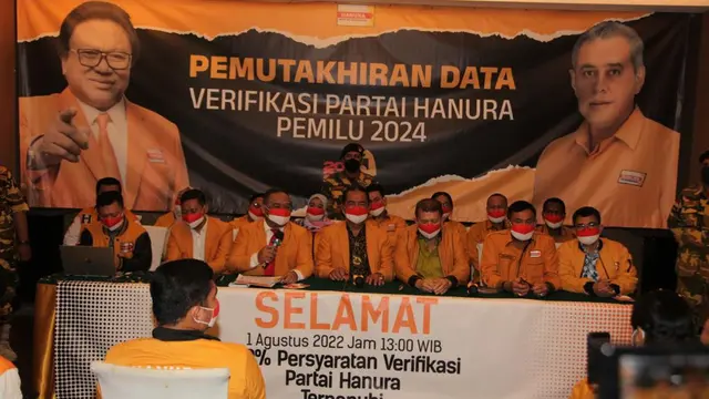 Sudah Siap 100 Persen, Hanura Pilih Tanggal Cantik 8 Agustus 2022 Daftar ke KPU.