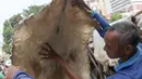 Sebanyak 100 bedug sudah dipesan untuk menyambut Hari Raya Idul Fitri 1445 Hijriah. (Liputan6.com/Herman Zakharia)