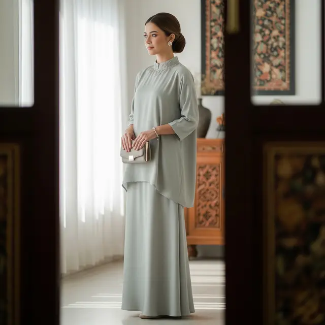 Model Gamis Old Money untuk Lebaran 2026
