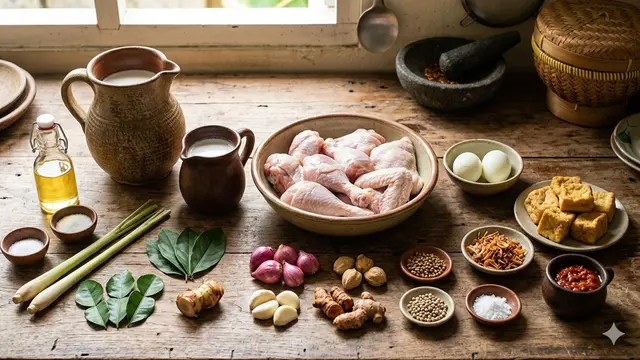 Bumbu Opor Ayam Kuning (Foto: Gemini AI)