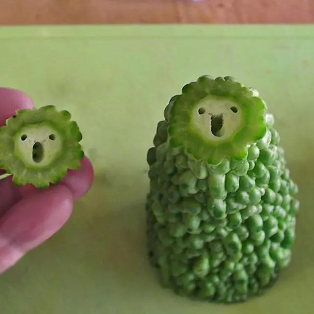 Bikin Takjub, 10 Potret Sayur dan Buah Membentuk Wajah yang Lucu