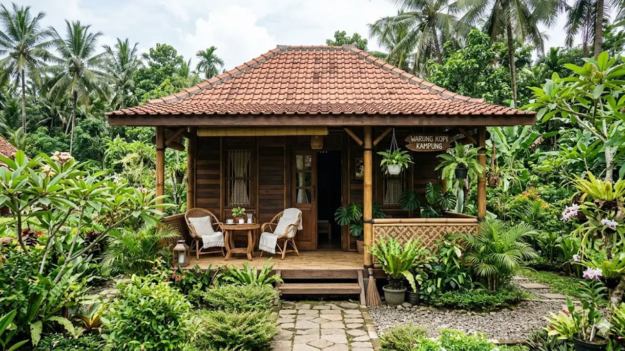 5 Ide Rumah Kecil di Kampung tapi Punya Sudut Ngopi Estetik ala Cafe, Instagramable