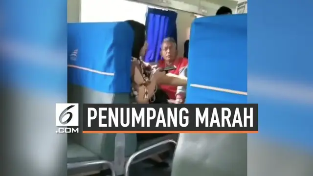 VIDEO: Viral, Penumpang Marahi Petugas Kereta Saat Periksa Tiket