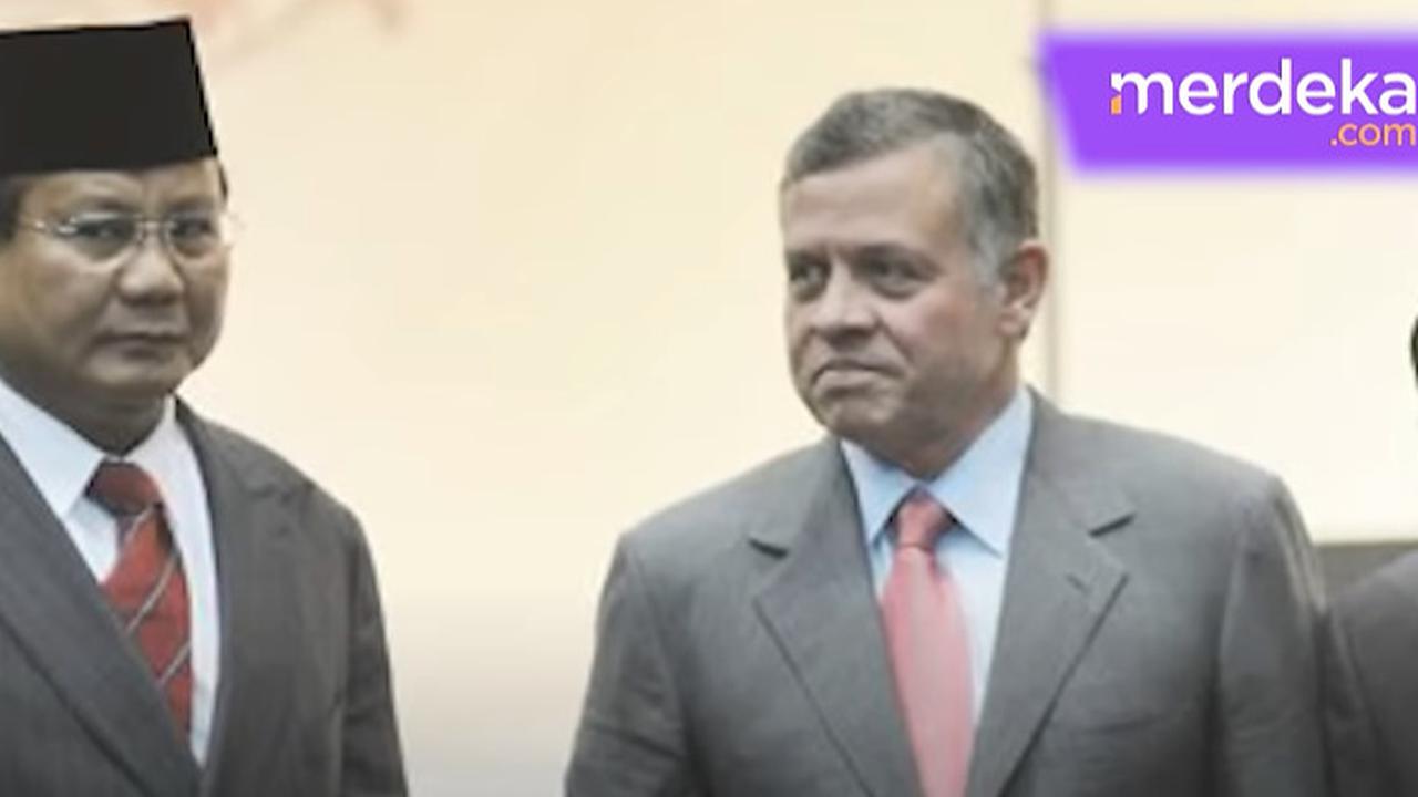 Prabowo dan Raja Yordania Abdullah II