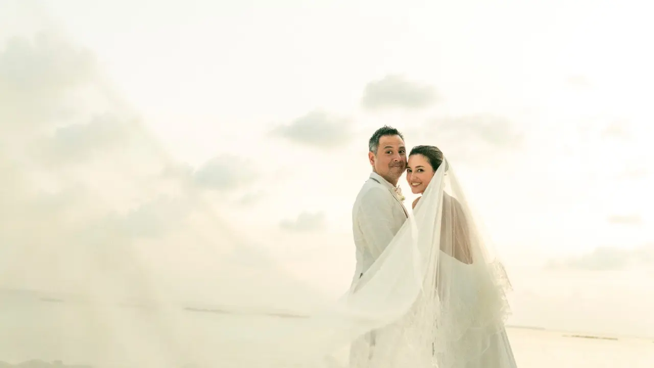 Pernikahan Julie Estelle dan David Tjiptobiantoro. (Foto: Davy Linggar)