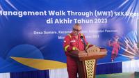 Management Walkthrough (MWT) SKK Migas di Akhir Tahun 2023&rdquo; oleh SKK Migas, Minggu - Senin (31/12/2023 &ndash; 1/1/2024) di Gas Metering Station (GMS) HCML, Pasuruan Jawa Timur. (Dok SKK Migas)