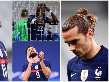 Para pemain Prancis tak mampu menutupi rasa kecewa usai menelan kekalahan di kandang sendiri saat menjamu Finlandia pada laga uji coba di Stade de France. Finlandia sukses membungkam Antoine Griezmann dkk dengan dua gol tanpa balas.
