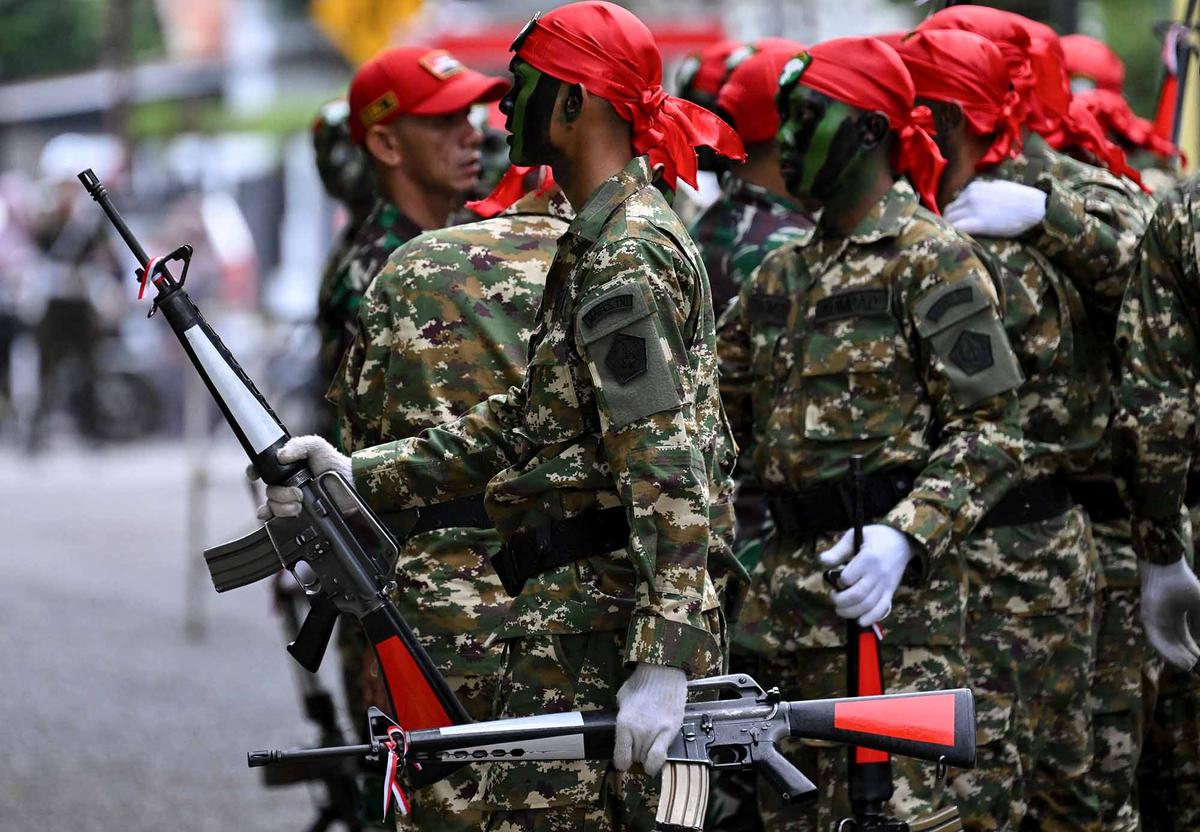FOTO: Lulus Pendidikan Militer, Komcad TNI Siap Bela Negara dari Garis Sipil