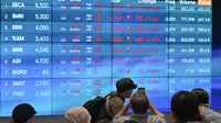 BEI sempat menghentikan sementara perdagangan (trading halt) selama 30 menit pada Selasa (8/4/2025). (BAY ISMOYO/AFP)