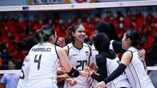 Timnas voli putri Indonesia kalah dari Vietnam&nbsp;0-3 (11-25, 11-25, 22-25) pada laga pembuka putaran pertama SEA V League 2025 di Korat Chatchai Hall, Nakhon Ratchasima, Thailand Jumat (1/8). (foto: Thailand Volleyball Association)