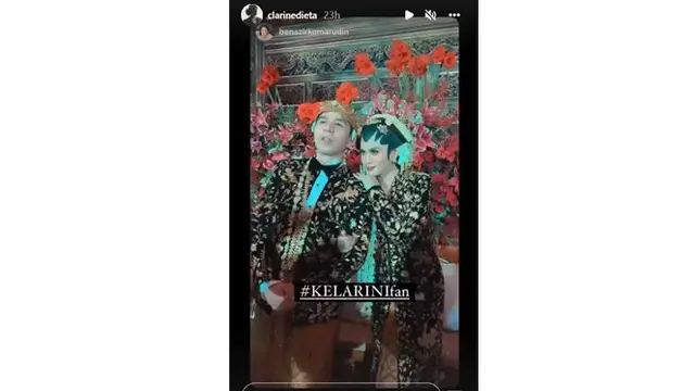 8 Momen Pernikahan Ifan Govinda dan Clarine Dieta, Mahar Unik Rp 12.122.021