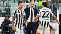 Pelatih Juventus, Massimiliano Allegri. (AFP/Isabella BONOTTO)