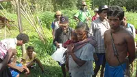 Ada sekitar 170 jiwa lagi yang juga mengalami kelaparan parah di pedalaman Pulau Seram. Namun, pemerintah baru berencana memberi bantuan pada Rabu besok. (dok. BPBD Kabupaten Maluku Tengah/Abdul Karim)