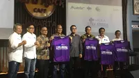 Peluncuran kerja sama Mola TV dengan Matrix TV dan MIX Network untuk memuaskan penggemar Premier League di Indonesia. (Bola.com/Benediktus Gerendo Pradigdo)