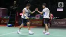 Apriyani Rahayu/Siti Fadia Silva Ramadhanti berhasil mengunci tiket 16 Besar Indonesia Open 2024. (Liputan6.com/Herman Zakharia)