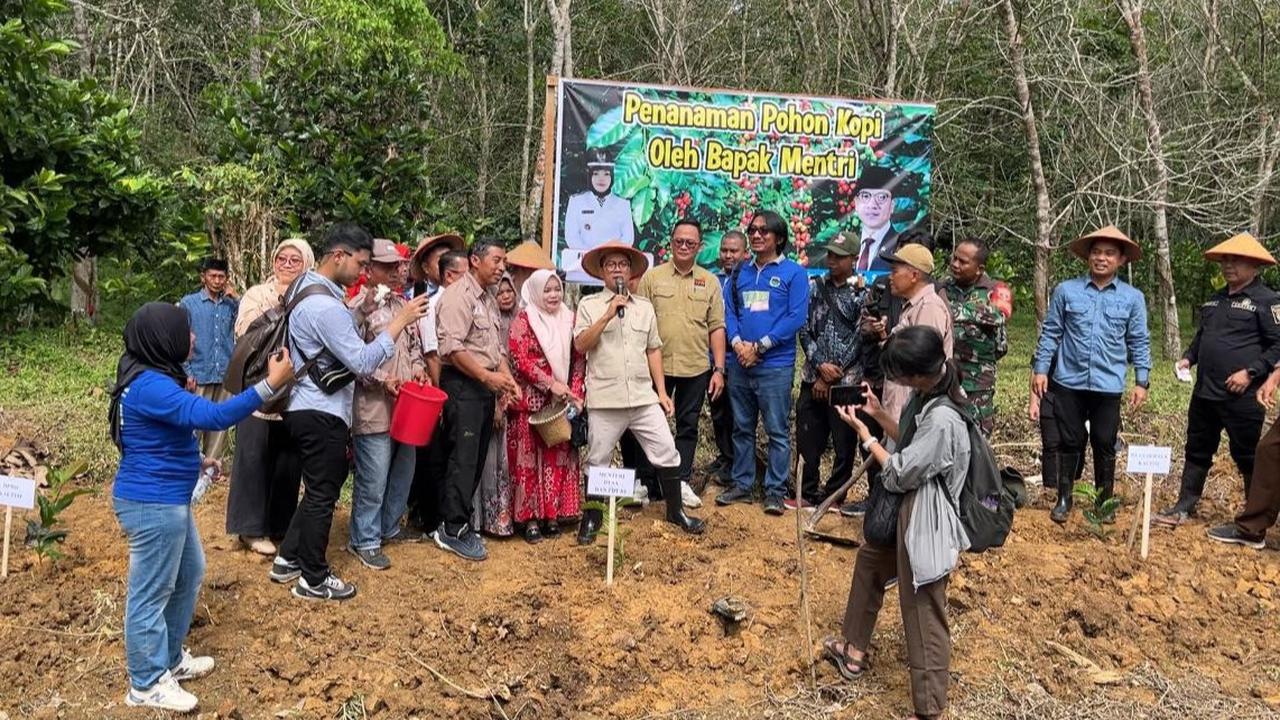 Mendes PDT Yandri Susanto Temukan Potensi Kopi Luwak di Kukar