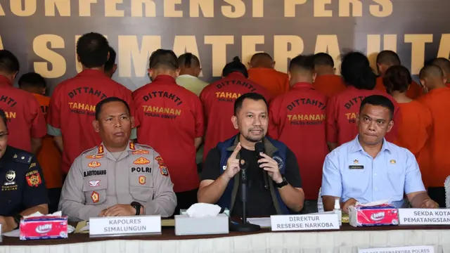 Direktur Reserse Narkoba Polda Sumut, Kombes Pol Jean Calvijn Simanjuntak