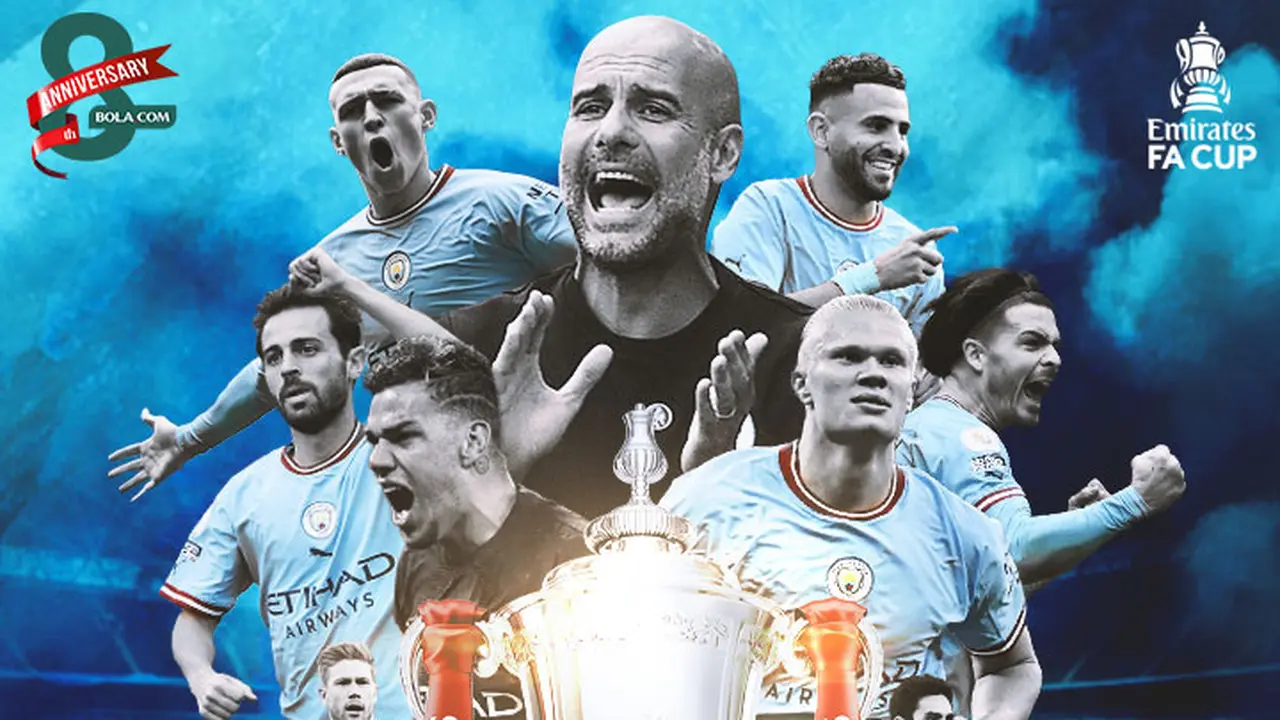 Piala FA - Ilustrasi Manchester City Juara FA Cup