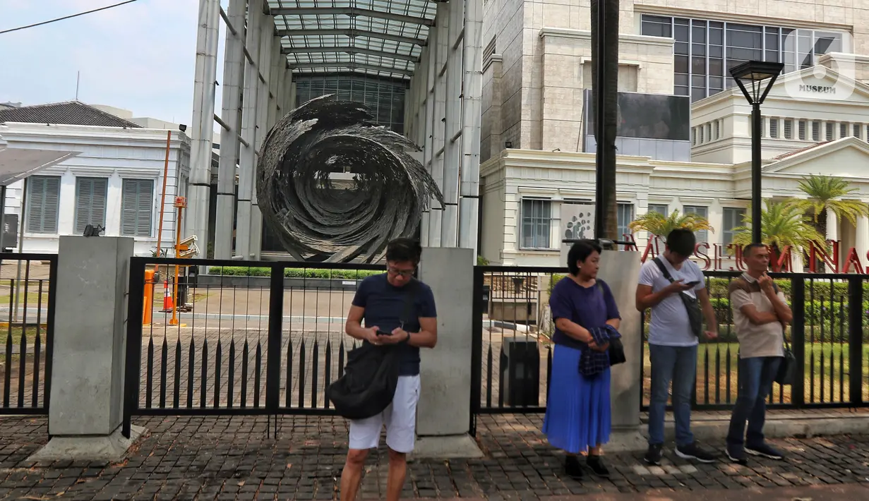 Penutupan Museum Nasional selain untuk memperbaiki ruangan yang terdampak juga demi keselamatan pengunjung. (Liputan6.com/Angga Yuniar)