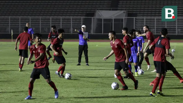 latihan Timnas Indonesia Senior