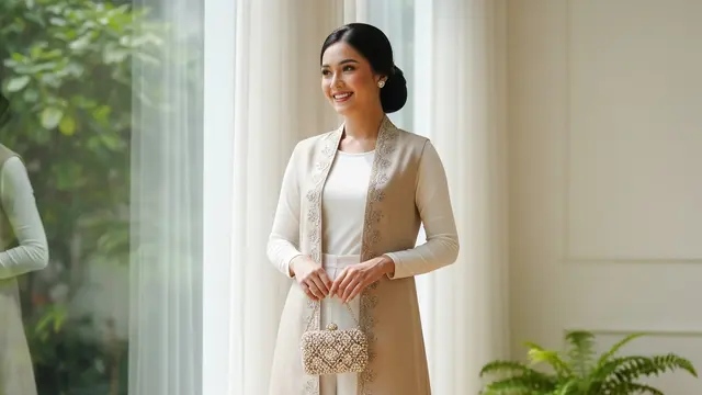 Padu Padan Model Celana Panjang Wanita Warna Putih