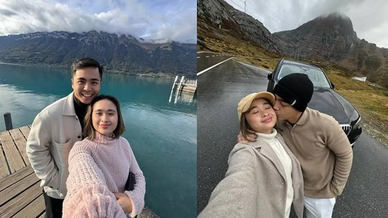 Wujudkan Impian, Ini 7 Potret Gritte Agatha dan Suami Bulan Madu ke Swiss