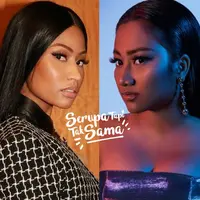 Sama-sama berkulit eksotis, kedua penyanyi ini tunjukkan kemiripan yang khas dalam berdandan. (Sumber foto: nickiminaj, mariasmrngkr/instagram)