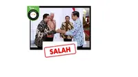 Cek Fakta serah terima jabatan Presiden Jokowi dengan Anies Baswedan.