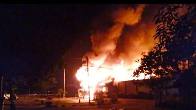 Rumah tahanan (Rutan) Siak, Riau, dibakar pada Sabtu (11/5/2019) dini hari.