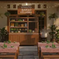 Desain Warung Bakso di Halaman Rumah/Gemini AI