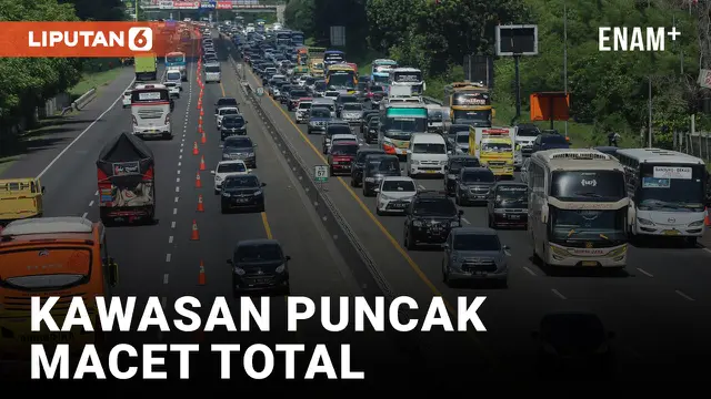 VIDEO: Terpantau Sehari Jelang Natal Kawasan Puncak Macet