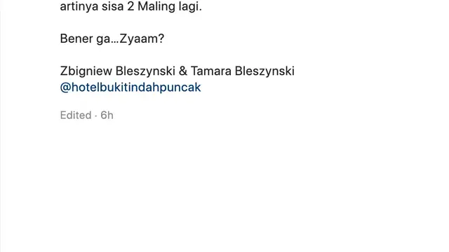 Unggahan Tamara Bleszynski. (Foto: Dok. Instagram @tamarableszynskiofficial)