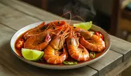 Cara Membuat Udang Saus Padang ala Restoran Seafood, Pedas Gurih Anti Alot