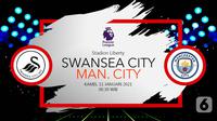 Swansea City vs Manchester City (liputan6.com/Abdillah)