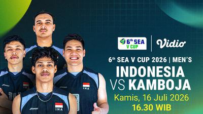 Streaming SEA V Cup Men - Indonesia vs Kamboja: Saatnya Garuda Mendominasi di Vidio