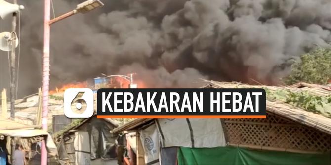 VIDEO: 900.000 Rumah Pengungsi Rohingya Terbakar Ludes