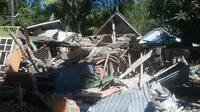 Kerusakan di Desa Teluk Kombal, Lombok Utara, akibat gempa (Istimewa)