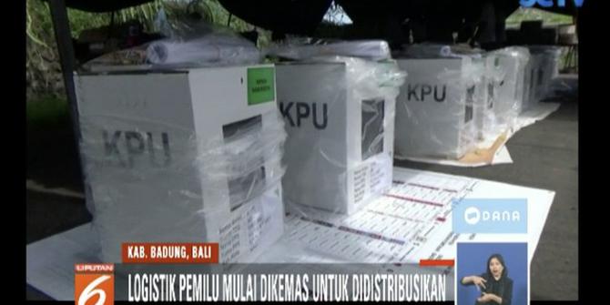 KPU Bali dan Sulsel Mulai Distribusikan Logistik Pemilu