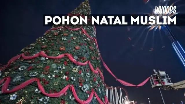 Yassir memasang pohon ini untuk menggandeng umat Kristen dalam merayakan Natal.