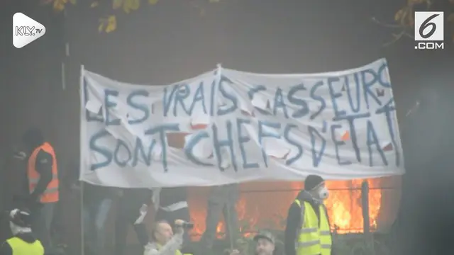 VIDEO: Mencekam, Aksi Protes di Paris Berujung Rusuh