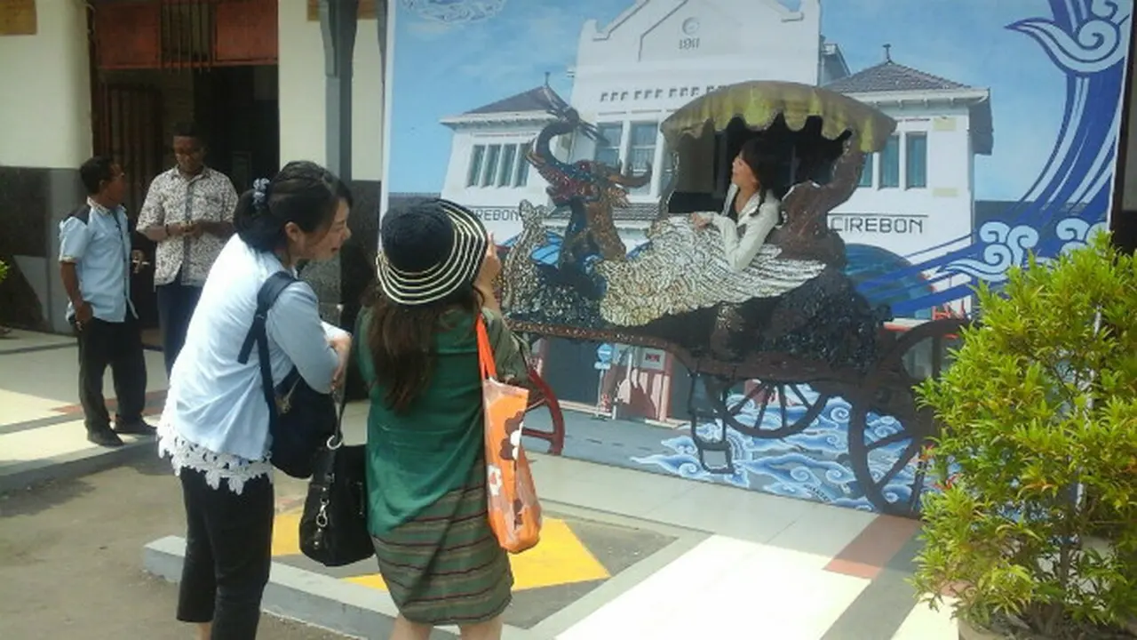 Pojok Selfie di Stasiun Cirebon