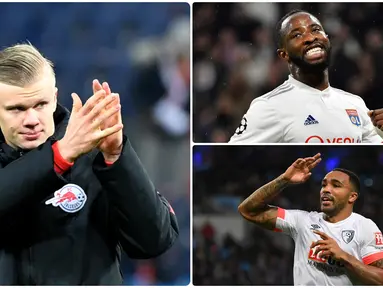 Menyambut bursa transfer Januari 2020, Manchester United tampaknya telah mengincar beberapa pemain untuk menambah kekuatan The Red Devils. Berikut Erling Haaland dan 4 pemain lain incaran Manchester United pada bursa transfer 2020.(kolase foto AFP)