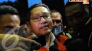 Menurut Anas, turunnya perolehan suara partai Demokrat tahun ini karena kinerja pemerintah yang diusung oleh partai demokrat sebagai pimpinan koalisi kurang memuaskan publik. Jumat (11/4/2014) (Liputan6.com/Faisal R Syam).