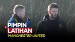 Berita Video, Michael Carrick Pimpin Latihan Manchester United Jelang Lawan Villareal di Liga Champions