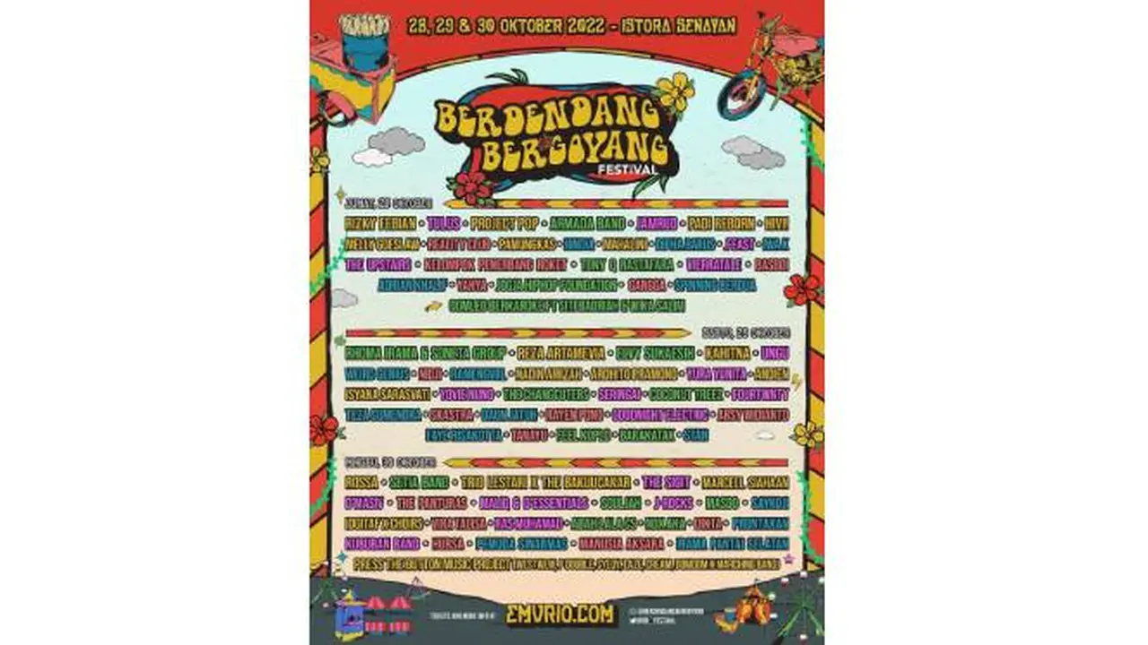 Poster Berdendang Bergoyang Festival
