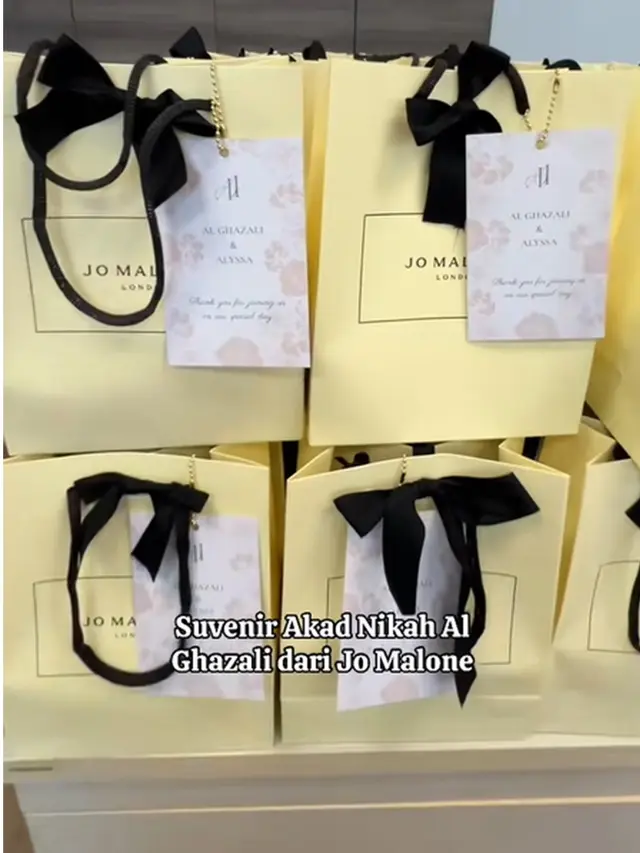 Potret Suvenir Pernikahan Al Ghazali dan Alyssa Daguise, Parfum Jo Malone hingga SK-II