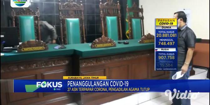VIDEO: 27 Pegawai Positif COVID-19, Pengadilan Agama Surabaya Tutup Sementara